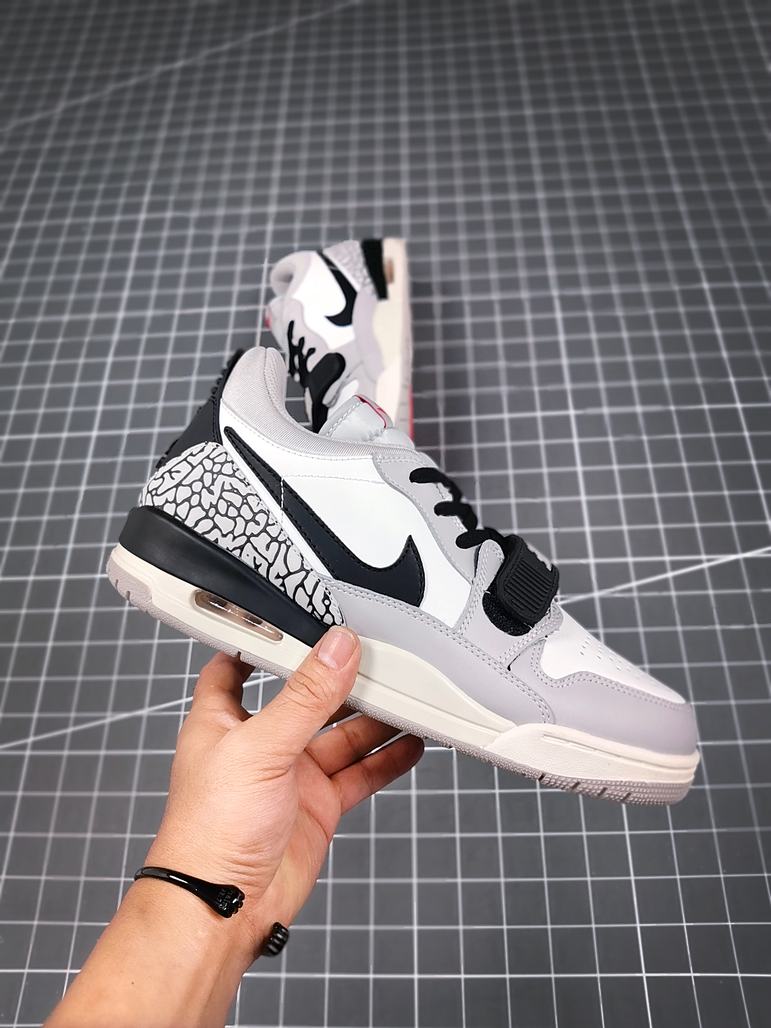 2021 Jordan Legacy 312 Low White Cement Grey Black Shoes